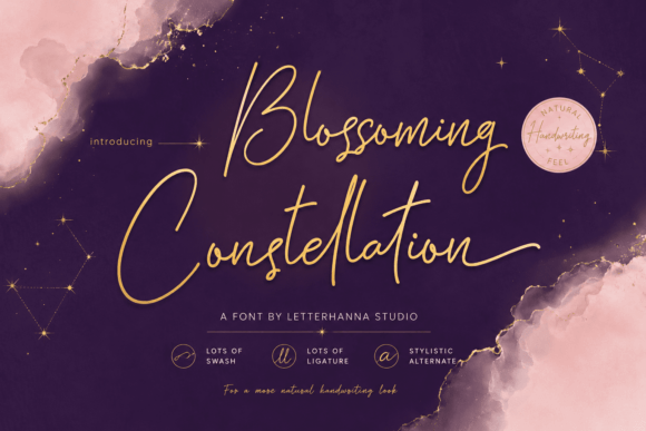 Blossoming Constellation: A Free-Spirited Typeface for Editorial Design