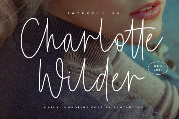 Charlotte Wilder: A Modern Script Typeface for Editorial Design