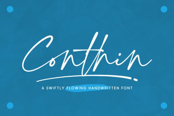 Conthin Typeface: A Fluid Script for Modern Web Design