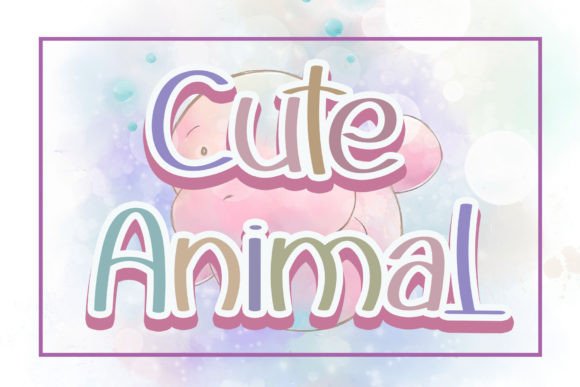 Cute Animal: The Perfect Script Amp Font for Handmade Labels and Wedding Stationery