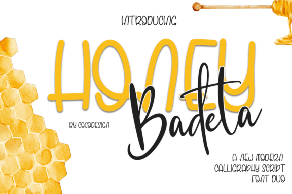 Honey Badeta: The Modern Script Typeface for Handmade Brands