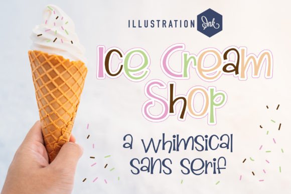 Ice Cream Shop Typeface Review: A Whimsical Hand-Crafted Font for Branding