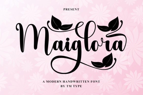 Maiglora: A Sweet Handwritten Typeface for Editorial Design