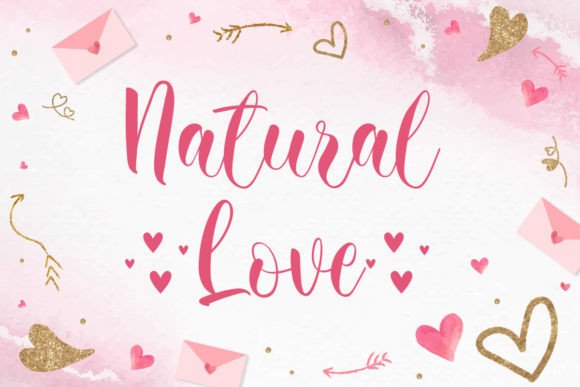 Natural Love: A Handwritten Typeface That Feels Like a Real Brand