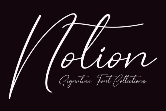Notion: A Sweet Script Typeface for Digital Branding
