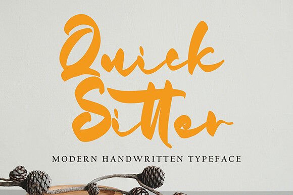Quick Sitter: The Handwritten Typeface That Transforms Small Business Branding