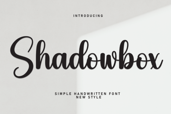 Shadowbox: The Sweet Handwritten Font for Handmade Creators