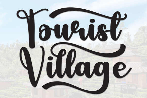 Tourist Village: A Playful Display Typeface for Modern Web Design